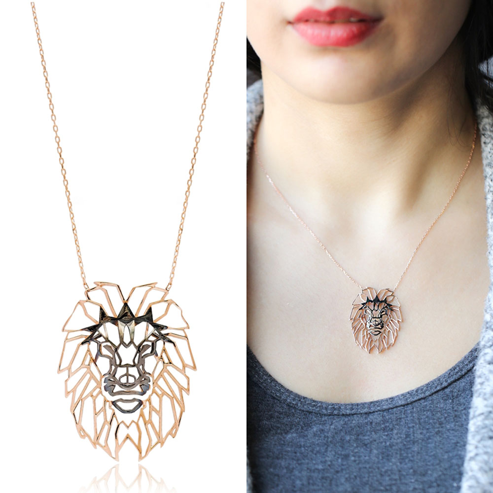 Origami lion clearance necklace